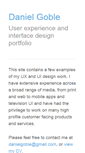 Mobile Screenshot of danielgoble.com